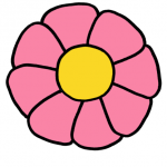 Decorazione Festa della Mamma – Fiore grande rosa