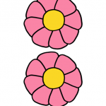 Decorazione Festa della Mamma – Fiori medi rosa