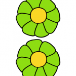 Decorazione Festa della Mamma – Fiori medi verdi