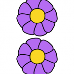 Decorazione Festa della Mamma – Fiori medi viola