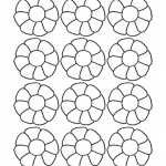 Decorazione Festa della Mamma – Fiori piccolissimi da colorare