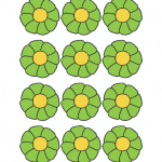 Decorazione Festa della Mamma – Fiori piccolissimi verdi