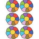 Decorazione Festa della Mamma – Fiori piccoli arcobaleno