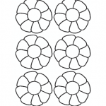 Decorazione Festa della Mamma – Fiori piccoli da colorare