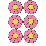 Decorazione Festa della Mamma – Fiori piccoli rosa