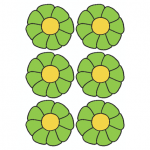 Decorazione Festa della Mamma – Fiori piccoli verdi