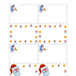 Cose utili – Etichette per i Regali di Natale, Babbo Natale e angioletto