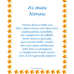 Idea Regalo – Poesia in Cornice, Stelline, “Ai miei Nonni”