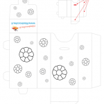 Idea Regalo – Portafazzoletti con i fiori, da colorare