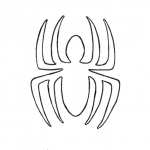 Travestimenti Supereroi – Stemma Uomo Ragno da colorare