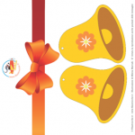 Decorazione di Pasqua – Campane di Pasqua con il fiore