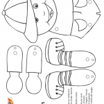 Pupazzo Bambino da colorare