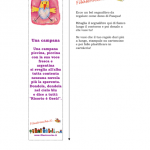 Idea Regalo – Segnalibro di Pasqua, Pulcino “Una Campana”