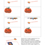 Cose utili – Segnaposto di Halloween, Zucca