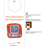 Cose utili – Segnaporta “Non disturbare! Sto lavorando!”