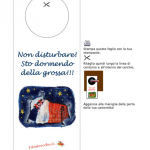 Cose utili – Segnaporta “Non disturbare! Sto dormendo della grossa!”