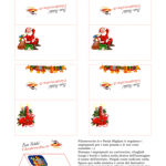 Cose utili – Segnaposto di Natale, Babbo Natale seduto e candela