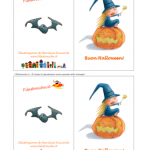 Biglietto d’Auguri di Halloween con la streghetta