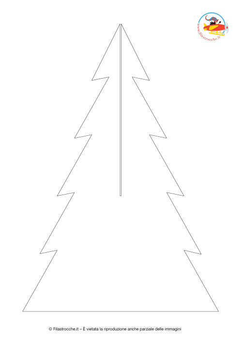 Disegni Di Natale Da Ritagliare E Costruire.Albero Di Natale Fai Da Te Grande In Bianco E Nero