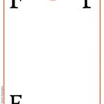 ABC book: Abbecedario inglese: Lettera F vuota