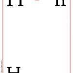 ABC book: Abbecedario inglese: Lettera H vuota