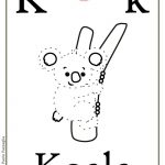 ABC book: Abbecedario inglese: Lettera K, versione unisci i puntini