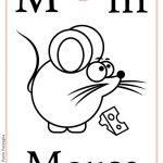 ABC book: Abbecedario inglese: Lettera M da colorare