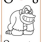 ABC book: Abbecedario inglese: Lettera O da colorare