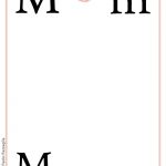 ABC book: Abbecedario inglese: Lettera M vuota