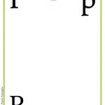 ABC book: Abbecedario inglese: Lettera P vuota