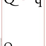 ABC book: Abbecedario inglese: Lettera Q vuota