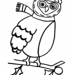 Disegno da colorare – Gufo