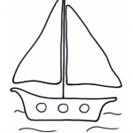 Disegno da colorare – Barca a vela