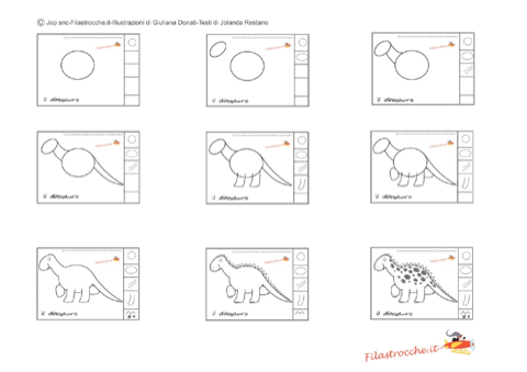 Impariamo A Disegnare Il Dinosauro Le Istruzioni