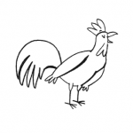 Disegno da colorare – Gallo