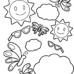 Colora con Crayola! Nuvole, sole e farfalle