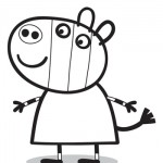 Peppa Pig: disegni da colorare: Zoe Zebra