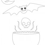 Disegni da colorare per Halloween: il pentolone delle streghe
