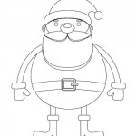 Disegni da colorare per Natale: Babbo Natale