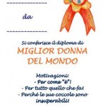 Diploma per la Festa della Donna