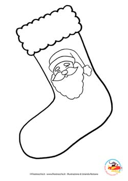 Disegni Di Natale In Bianco E Nero.Le Calze Di Natale Da Appendere Filastrocche It Per Il Tuo Natale