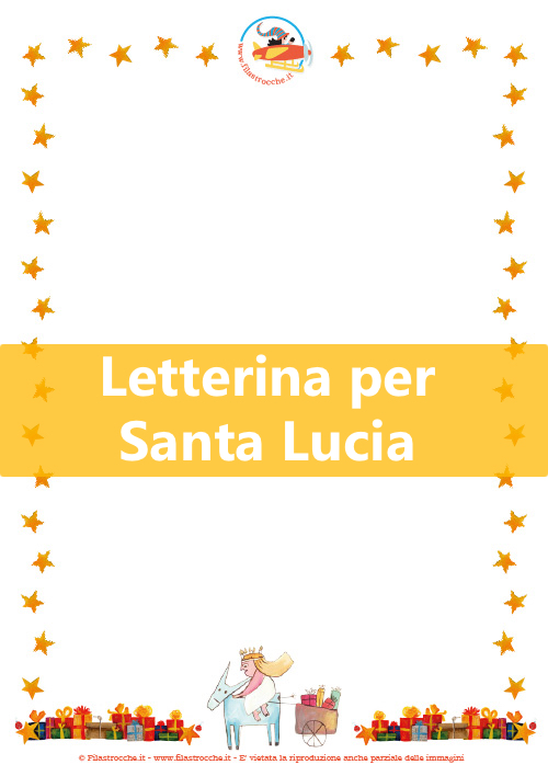 Letterina per Santa Lucia
