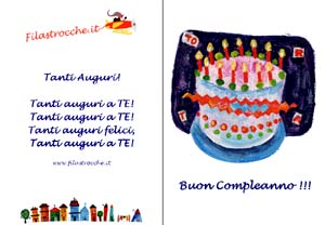 Biglietti Di Auguri Per Il Compleanno Filastrocche It