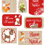 Adesivi o chiudipacco di Natale