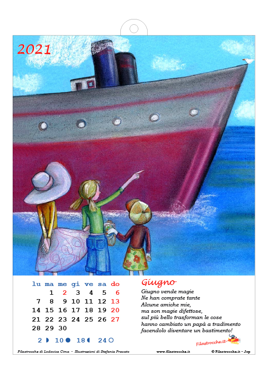 Calendario 2021 illustrato