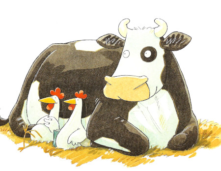 La mucca Carlotta non riesce a dormire