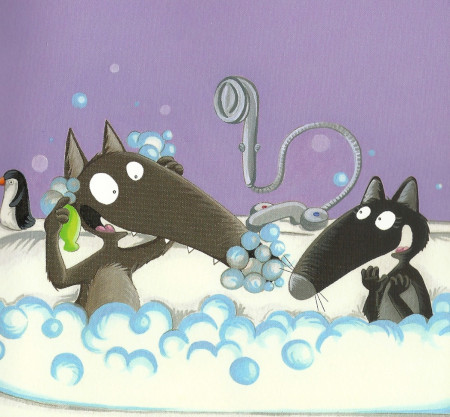 Lupetto si lava da solo