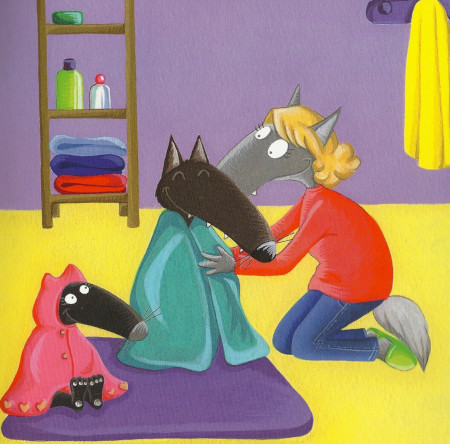 Lupetto si lava da solo