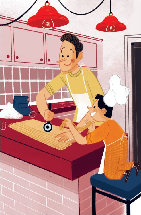 Sei troppo forte papà!